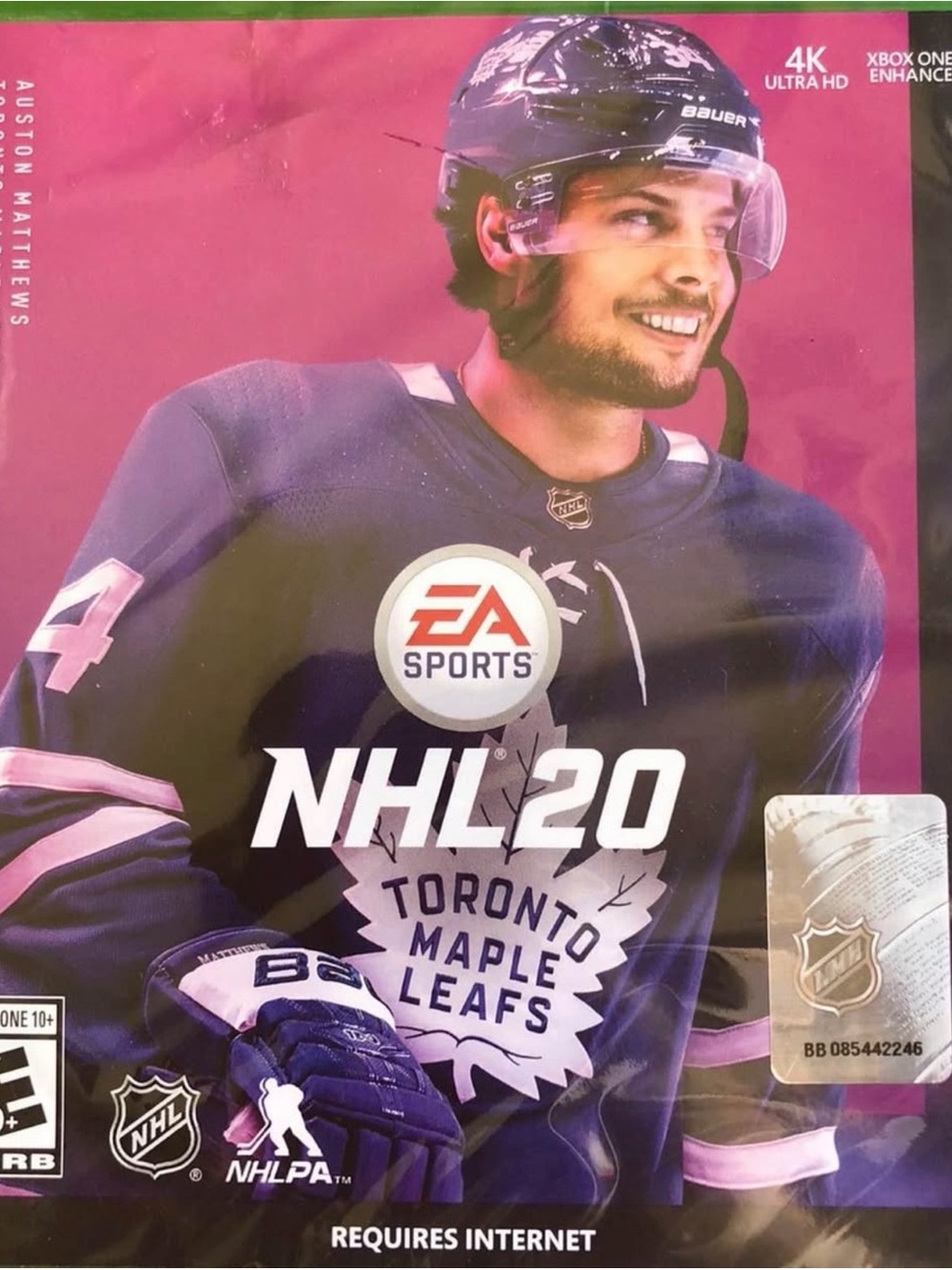 Xbox One. EA Sports NHL 20 Toronto Maple Leafs Cover